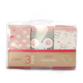 Pack of 3 Cotton Brief Under Wear - Carina - كارينا