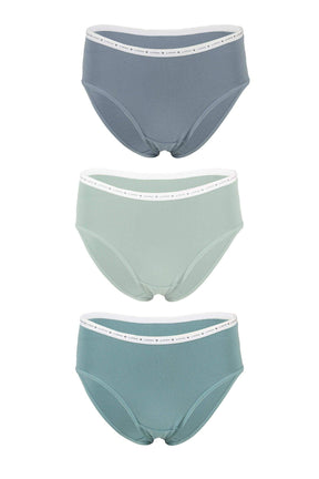 Pack of 3 Plain Brief Panties - Carina - كارينا