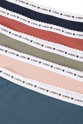 Pack of 5 Plain Full Brief - Carina - كارينا