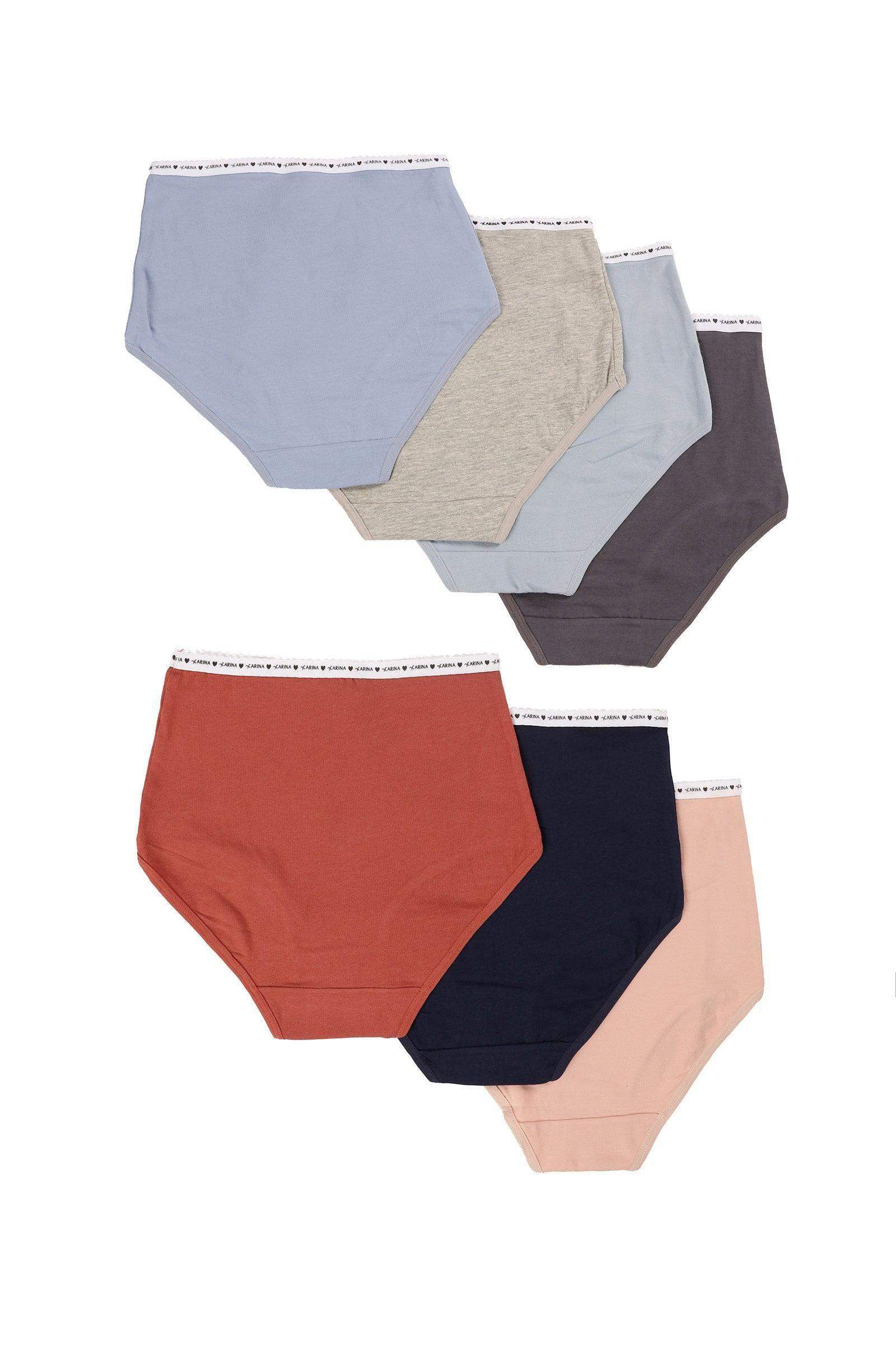 Pack of 7 Colored Full Brief - Carina - كارينا