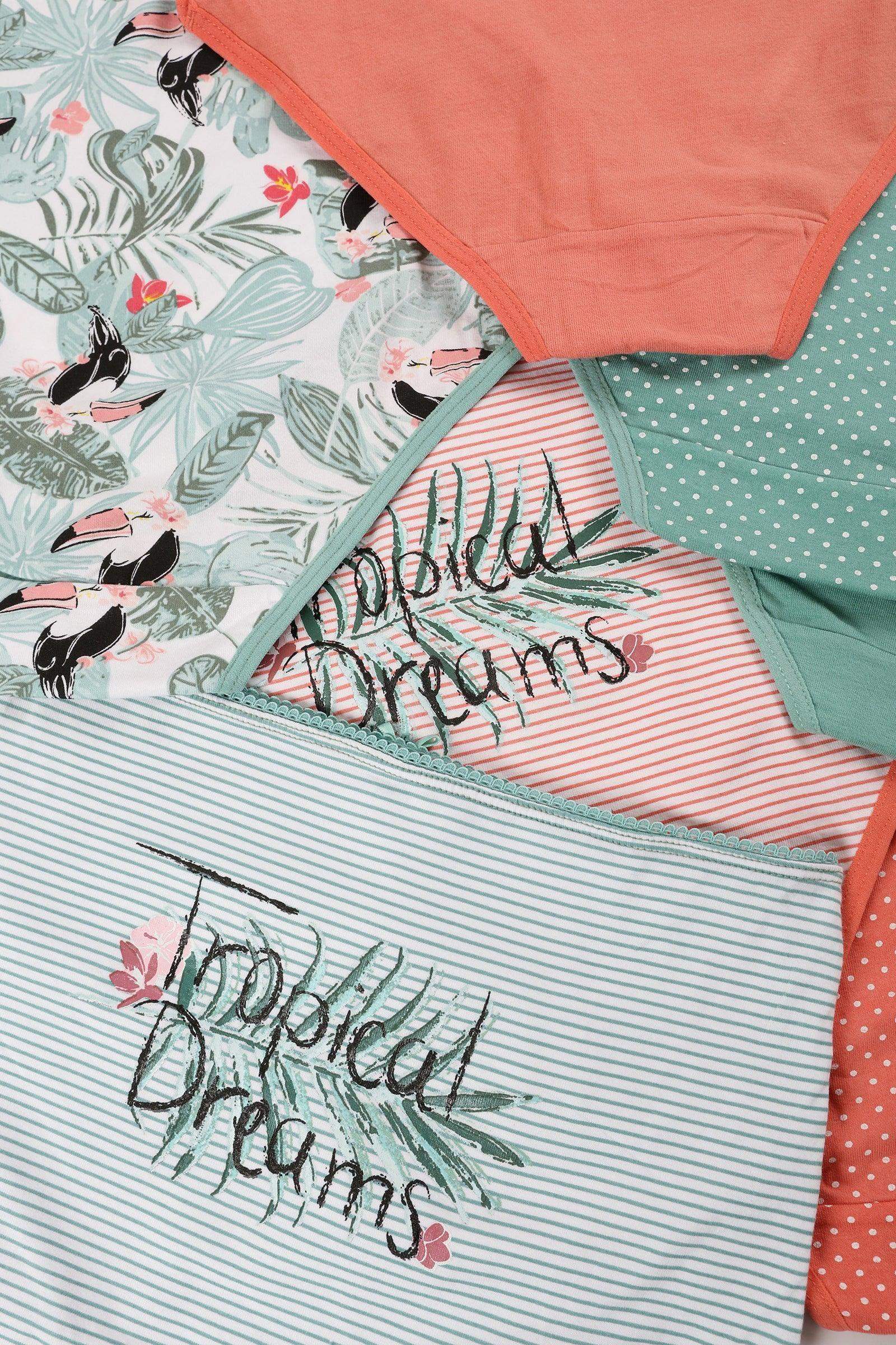 Pack of 7 Colored Full Brief - Carina - كارينا