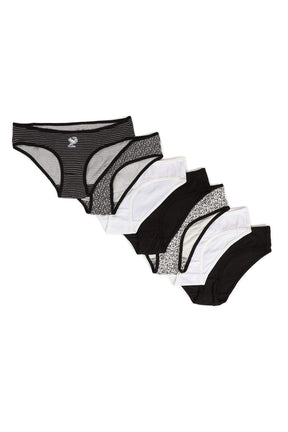 Pack of 7 Cotton Bikini Panties - Carina - كارينا