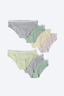 Pack of 7 Cotton Bikini Panties - Carina - كارينا