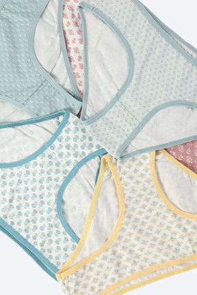 Pack of 7 Cotton Bikini Panties - Carina - كارينا