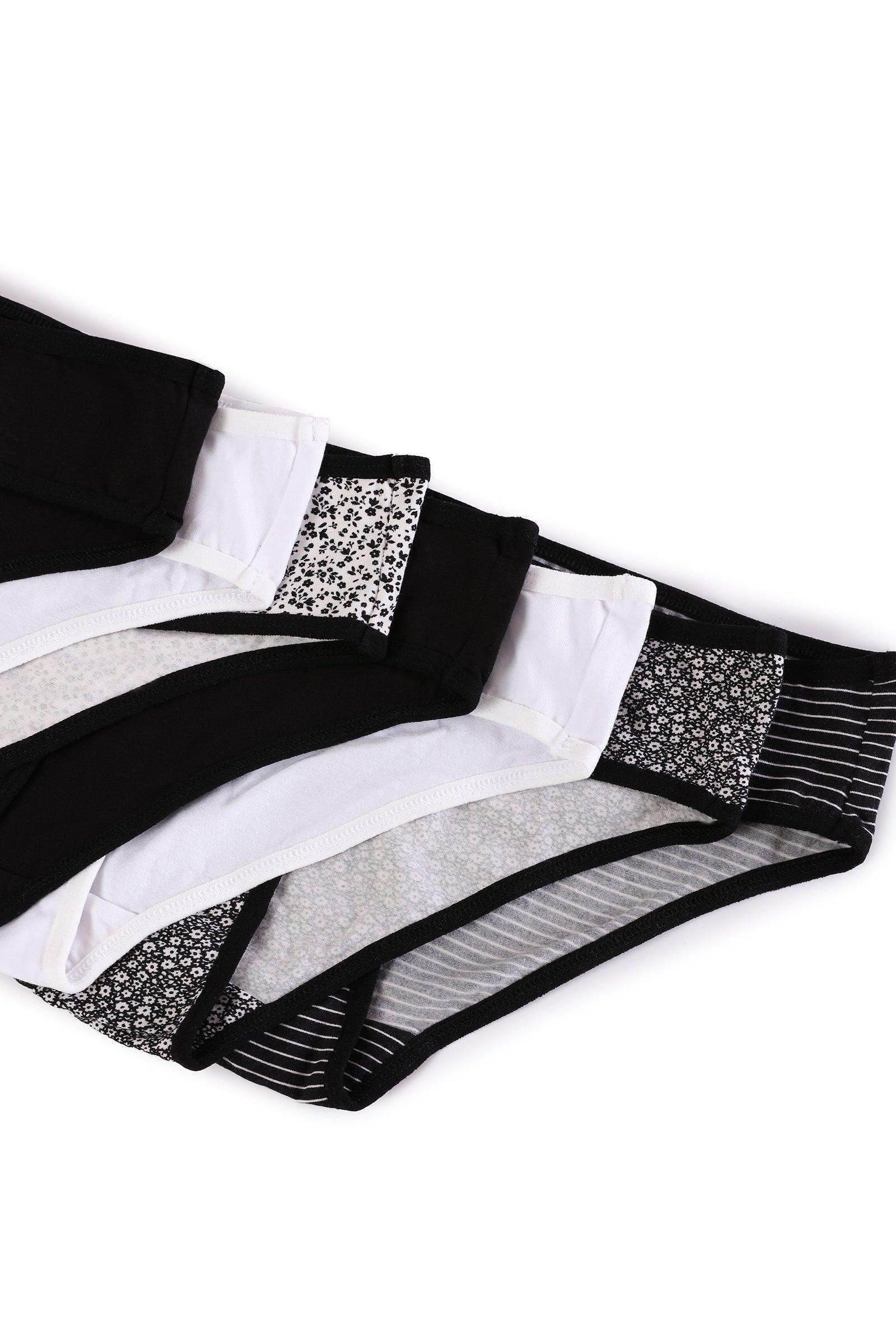 Pack of 7 Cotton Bikini Panties - Carina - كارينا