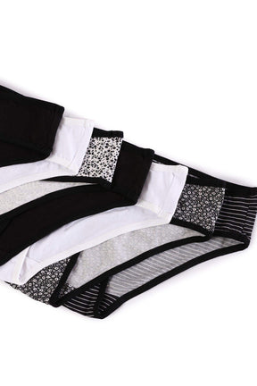 Pack of 7 Cotton Bikini Panties - Carina - كارينا