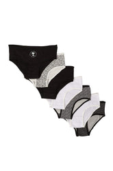 Pack of 7 Cotton Brief Panties - Carina - كارينا