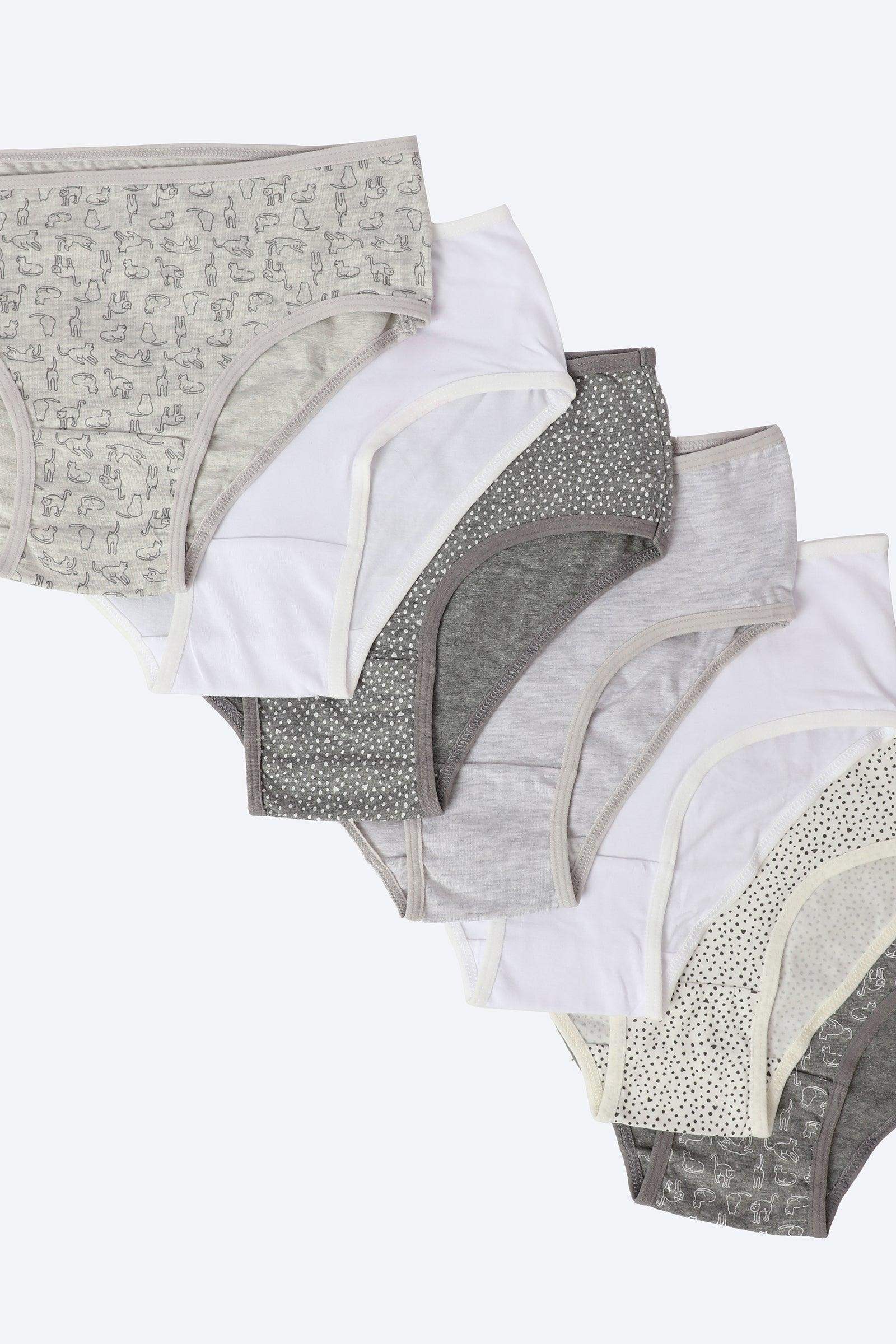 Pack of 7 Cotton Brief Panties - Carina - كارينا