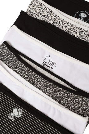Pack of 7 Cotton Brief Panties - Carina - كارينا