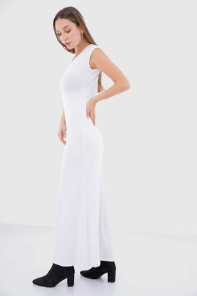 Round Neck Long Sleeveless Dress - Carina - كارينا