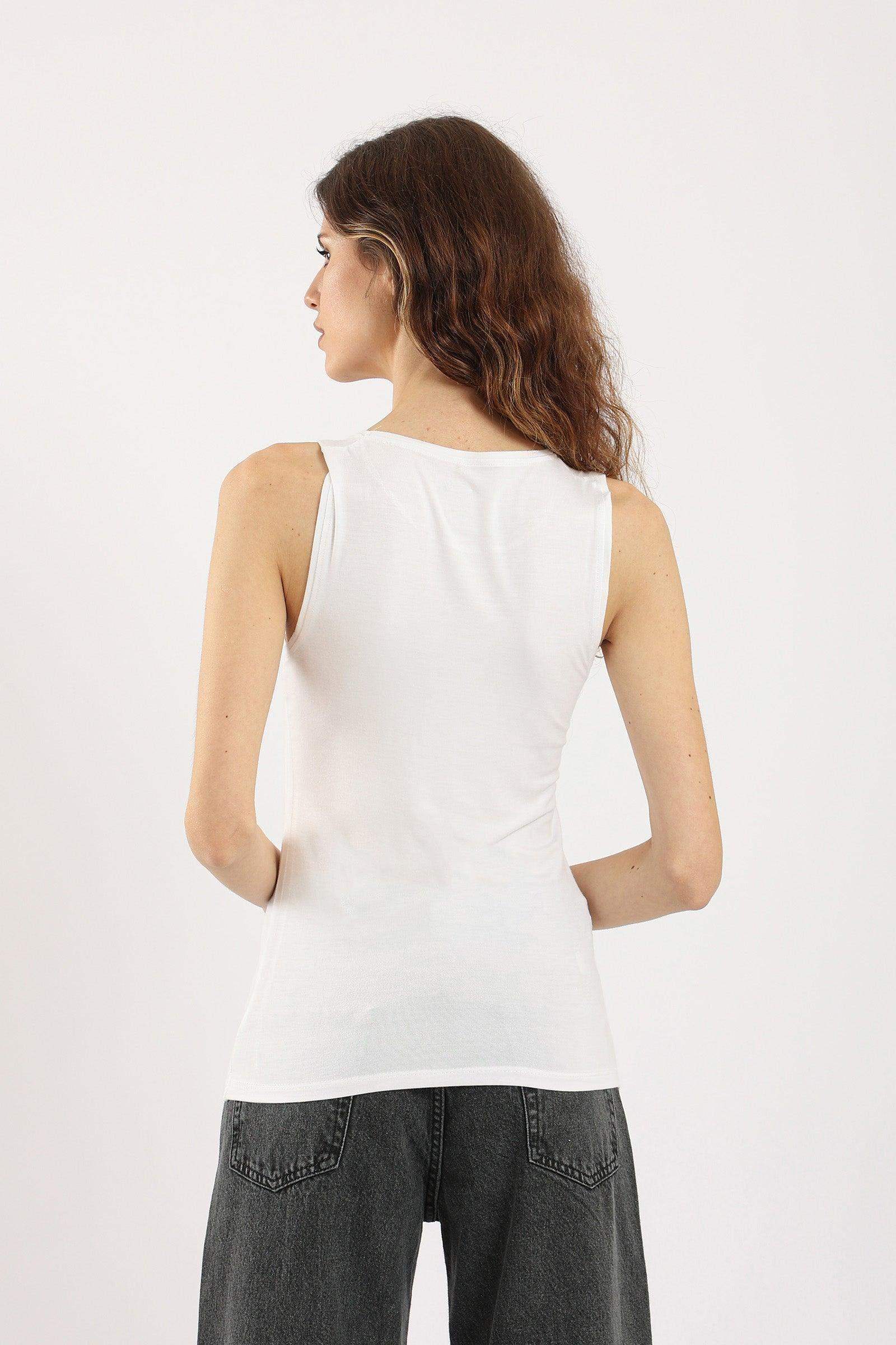 Sleeveless Crew Neck Top - Carina - كارينا