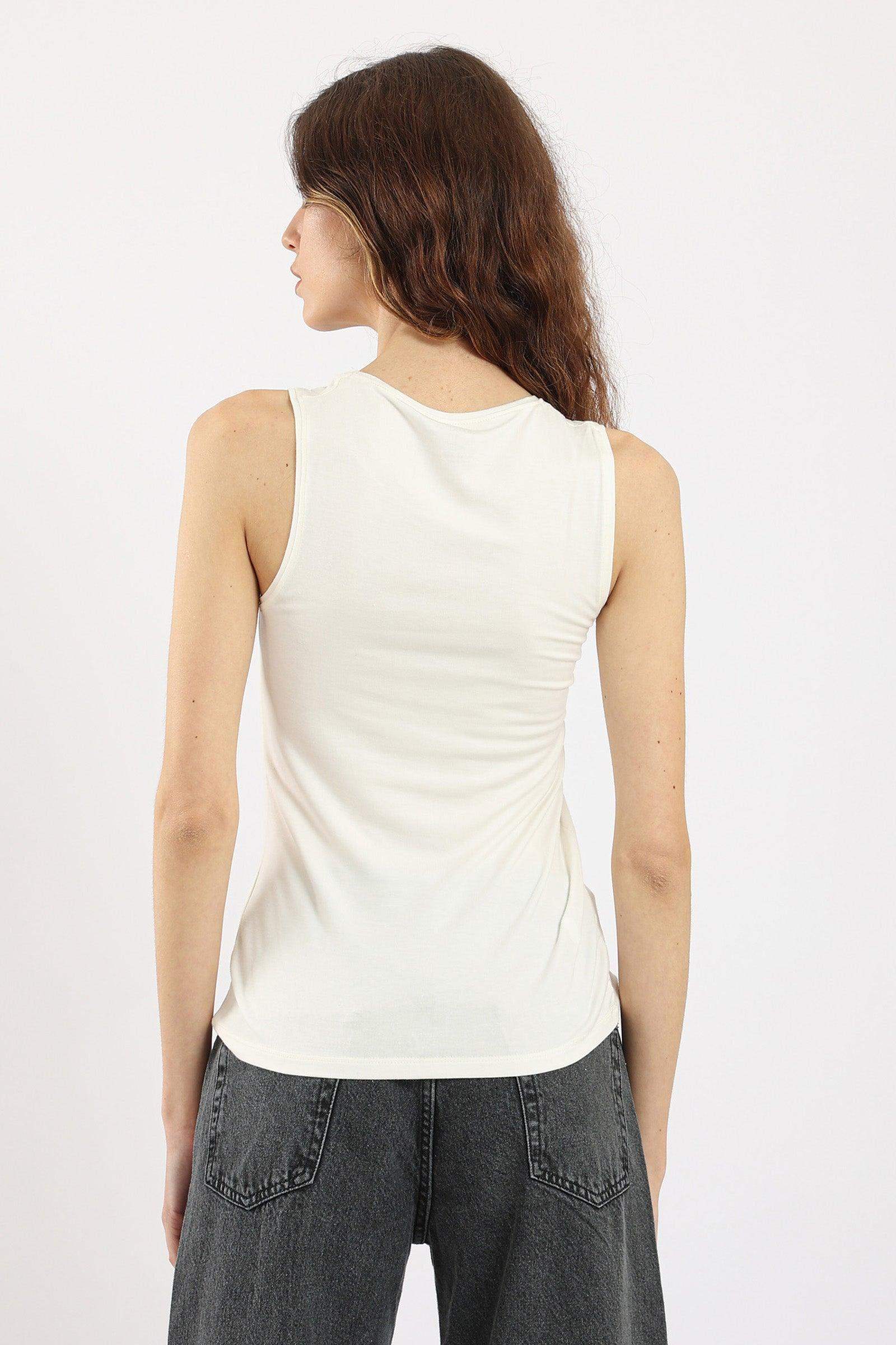 Sleeveless Crew Neck Top - Carina - كارينا