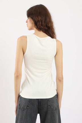 Sleeveless Crew Neck Top - Carina - كارينا