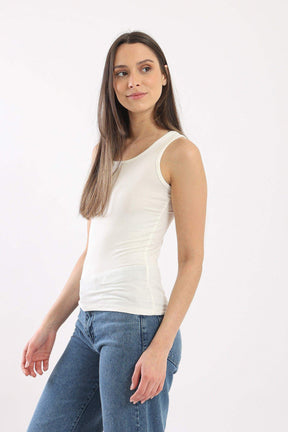 Sleeveless Viscose Tank Top - Carina - كارينا