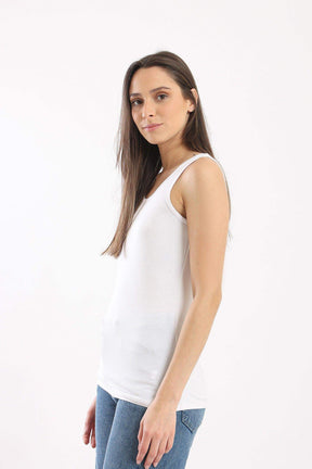 Sleeveless Viscose Tank Top - Carina - كارينا