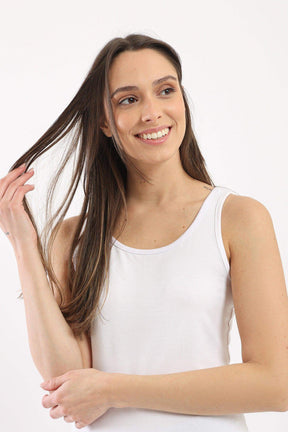 Sleeveless Viscose Tank Top - Carina - كارينا