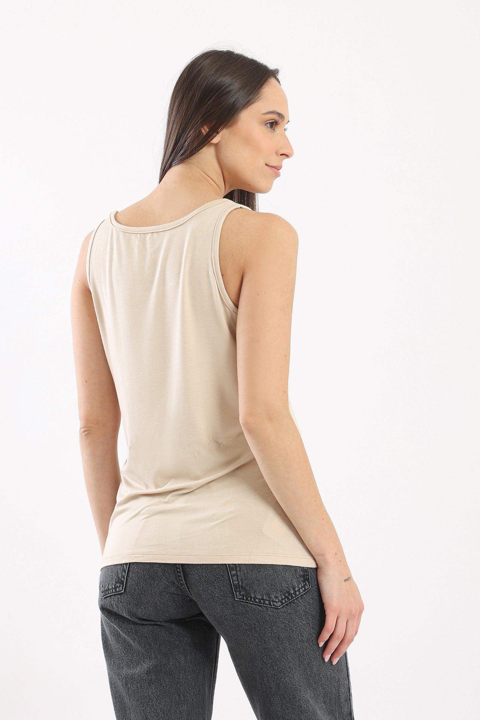 Sleeveless Viscose Tank Top - Carina - كارينا