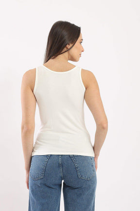 Sleeveless Viscose Tank Top - Carina - كارينا