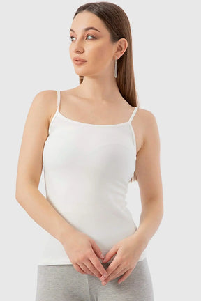 Spaghetti Straps Plain Tank Top - Carina - كارينا