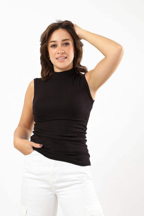 Viscose High Neck Top - Carina - كارينا