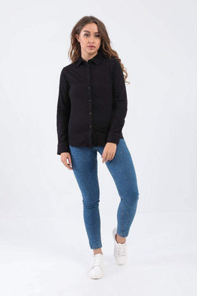 Women Cotton Long Sleeves Shirt - Carina - كارينا
